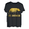 Mount Rainier Washington Bär Grizzly im Freien PNW Vintage T-Shirt