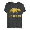 Mount Rainier Washington Bär Grizzly im Freien PNW Vintage T-Shirt