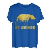 Mount Rainier Washington Bär Grizzly im Freien PNW Vintage T-Shirt