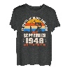 77 Jahre alte Angelfreunde geboren September 1946 77. Geburtstag T-Shirt