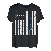 Amerikanische Flagge Angeln Vintage Fischer Rücken T-Shirt