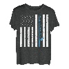 Amerikanische Flagge Angeln Vintage Fischer Rücken T-Shirt