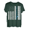 Amerikanische Flagge Angeln Vintage Fischer Rücken T-Shirt