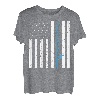 Amerikanische Flagge Angeln Vintage Fischer Rücken T-Shirt