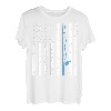 Amerikanische Flagge Angeln Vintage Fischer Rücken T-Shirt