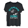 Herren Papa ist mein Name Angeln ist mein Spiel Ich Angeln T-Shirt