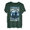 Vater und Tochter Angeln Partner für den Vatertag T-Shirt