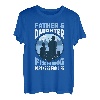 Vater und Tochter Angeln Partner für den Vatertag T-Shirt