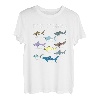 9 Arten von Haien T-Shirt, pädagogisch, bunt, Ozean T-Shirt