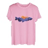 Retro Vintage Forelle Angeln Fischen Fisch Rute T-Shirt
