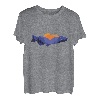 Retro Vintage Forelle Angeln Fischen Fisch Rute T-Shirt