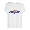 Retro Vintage Forelle Angeln Fischen Fisch Rute T-Shirt