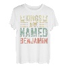 Kings Are Named Benjamin Shirt Lustiger Personalisierter Name T-Shirt