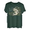 Angeln Camouflage US Amerikanische Flagge Barsch Fisch Angler Camo T-Shirt