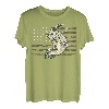 Angeln Camouflage US Amerikanische Flagge Barsch Fisch Angler Camo T-Shirt
