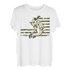 Angeln Camouflage US Amerikanische Flagge Barsch Fisch Angler Camo T-Shirt