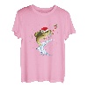 Lustiger Barsch Angeln Weihnachtsmann Hut Weihnachten Pyjama Angler Fisch T-Shirt