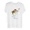 Lustiger Barsch Angeln Weihnachtsmann Hut Weihnachten Pyjama Angler Fisch T-Shirt