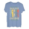 Das Leben ist wie ein Spiel, aber Angeln ist ernst T-Shirt
