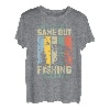 Das Leben ist wie ein Spiel, aber Angeln ist ernst T-Shirt
