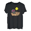 Katzenangeln auf dem Boot bei Sonnenuntergang T-Shirt