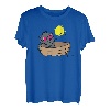 Katzenangeln auf dem Boot bei Sonnenuntergang T-Shirt