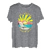 St. Lucia Retro Sonnenuntergang & Strandurlaub T-Shirt