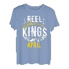 Reel Kings Are Born In April Angeln Geburtstag T-Shirt