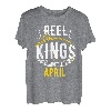 Reel Kings Are Born In April Angeln Geburtstag T-Shirt