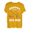 Granny Of The Big One Geburtstag Angeln Thema Bday T-Shirt