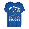 Granny Of The Big One Geburtstag Angeln Thema Bday T-Shirt
