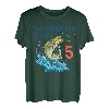 5. Jahre alt Angeln Geburtstag 5. Barsch Fisch Kinder Bday Five T-Shirt