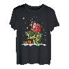 Weihnachten Barsch Angeln Lustiger Weihnachtsmann Reitfisch Angler PJ T-Shirt