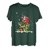 Weihnachten Barsch Angeln Lustiger Weihnachtsmann Reitfisch Angler PJ T-Shirt