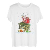 Weihnachten Barsch Angeln Lustiger Weihnachtsmann Reitfisch Angler PJ T-Shirt