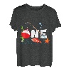 Kinder One Year Old 1st First Birthday Party Outfit Angeln T-Shirt