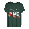 Kinder One Year Old 1st First Birthday Party Outfit Angeln T-Shirt