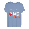 Kinder One Year Old 1st First Birthday Party Outfit Angeln T-Shirt
