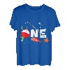 Kinder One Year Old 1st First Birthday Party Outfit Angeln T-Shirt