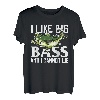 Herren Vatertag Angeln Fisherman I Like Big Bass T-Shirt
