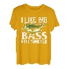 Herren Vatertag Angeln Fisherman I Like Big Bass T-Shirt