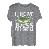 Herren Vatertag Angeln Fisherman I Like Big Bass T-Shirt