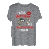 Herren I Love Hot Moms Herren Humor Funny Fishing Yellowfin Thunfisch T-Shirt