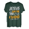 Jesus ist mein Erlöser Fischen ist meine Therapie für einen Fischer T-Shirt
