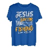Jesus ist mein Erlöser Fischen ist meine Therapie für einen Fischer T-Shirt