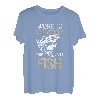 Work Is for People Who Can't Fish - Lustiges Angeln Geschenk T-Shirt