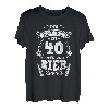 Herren König Vierzig 40 Angelsport Fischen Angel Fan Geburtstag T-Shirt