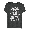 Herren König Vierzig 40 Angelsport Fischen Angel Fan Geburtstag T-Shirt