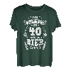 Herren König Vierzig 40 Angelsport Fischen Angel Fan Geburtstag T-Shirt