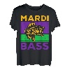 Mardi Barsch Fisch Pun, Mardi Gras Angeln, Largemouth Barsch T-Shirt